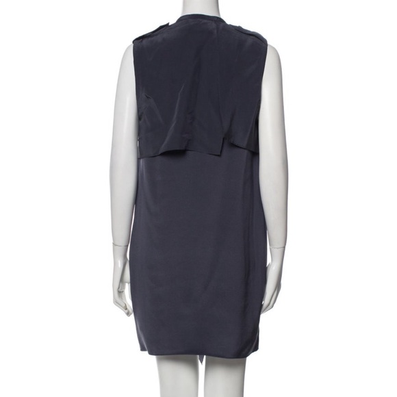 3.1 Phillip Lim Silk Mini Dress in Navy Blue Size 2 - Picture 9 of 10